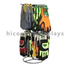 Kundenspezifische handelsübliche Gegenspindel Rotierende Metalldrahtklappbare Sporthandschuhe Display Rack